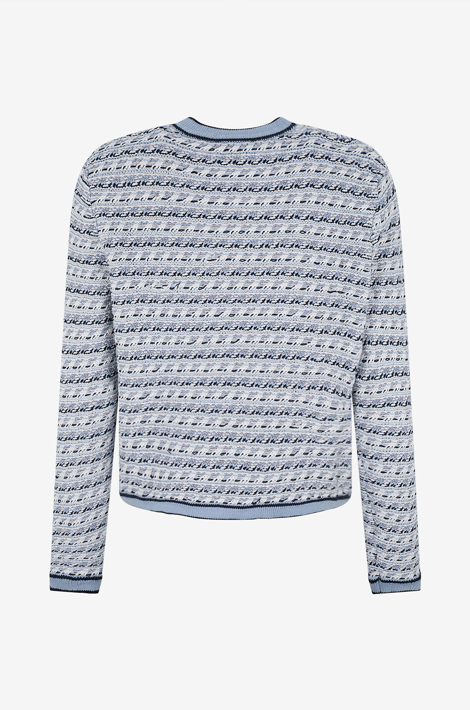 BONGÉNIE Cardigan à col rond en tweed de coton Femme MULTICOLORE 2