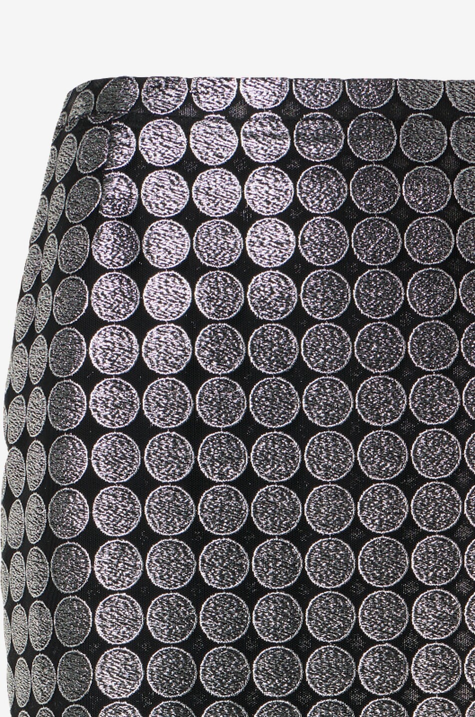 AKRIS PUNTO Jupe crayon ajourée à pois métallisés Femme GRIS MOYEN 8