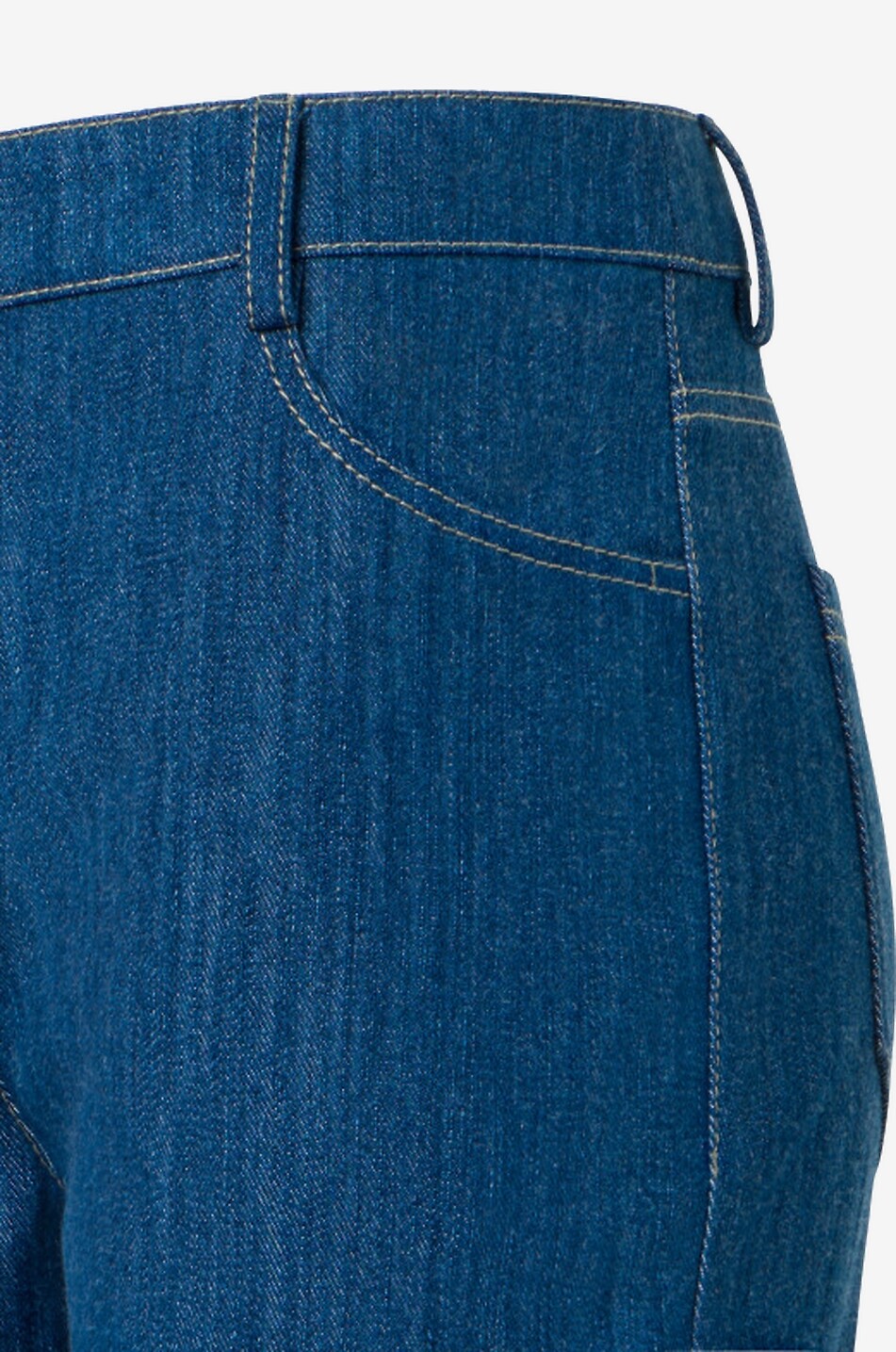 AKRIS PUNTO Maru straight cropped denim trousers Women MEDIUM BLUE 5