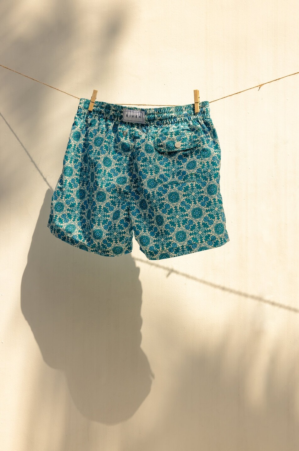 RIVEA Short de bain imprimé San Rocco Homme VERT 6