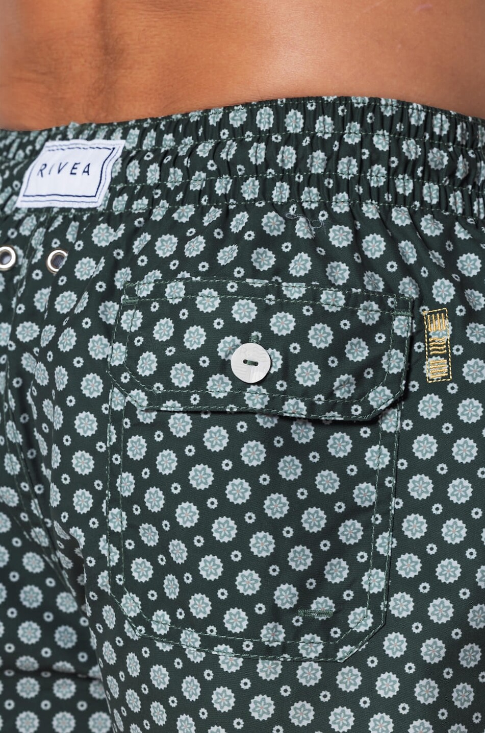 RIVEA Swimming shorts with printed pattern Men GREEN 6