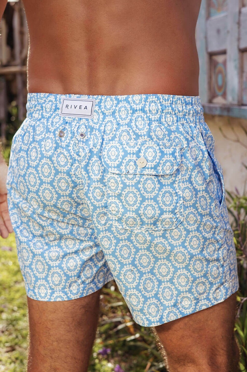 RIVEA Short de bain Naples Homme BLEU CLAIR 3