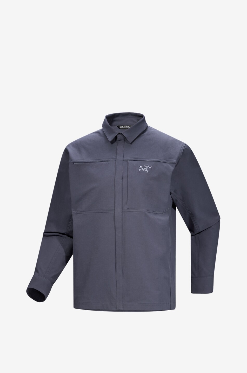 ARC'TERYX Surchemise en coton organique mélangé Cronin Homme GRIS FONCÉ 1