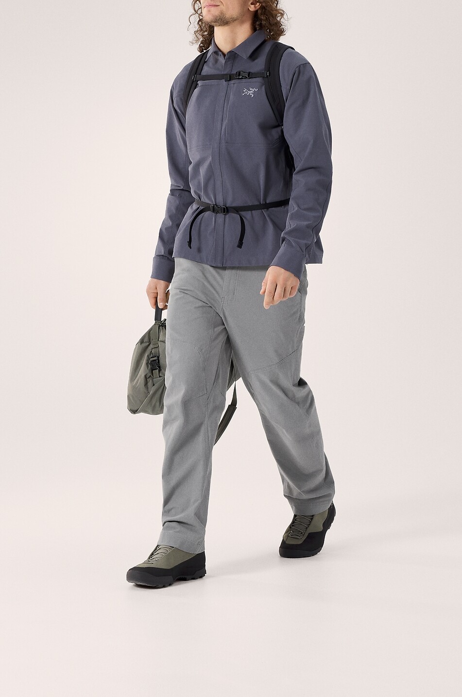 ARC'TERYX Surchemise en coton organique mélangé Cronin Homme GRIS FONCÉ 6