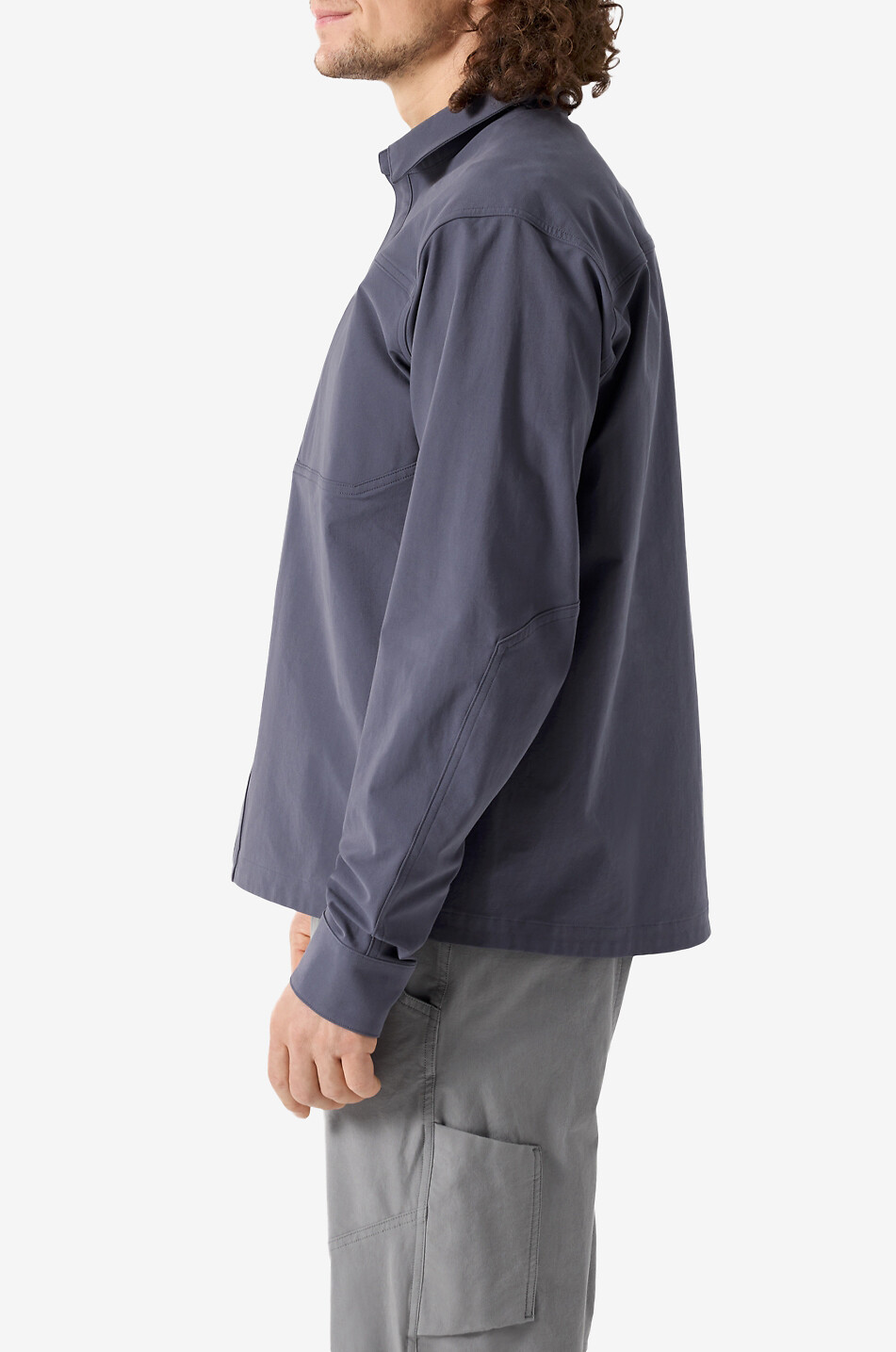 ARC'TERYX Surchemise en coton organique mélangé Cronin Homme GRIS FONCÉ 2