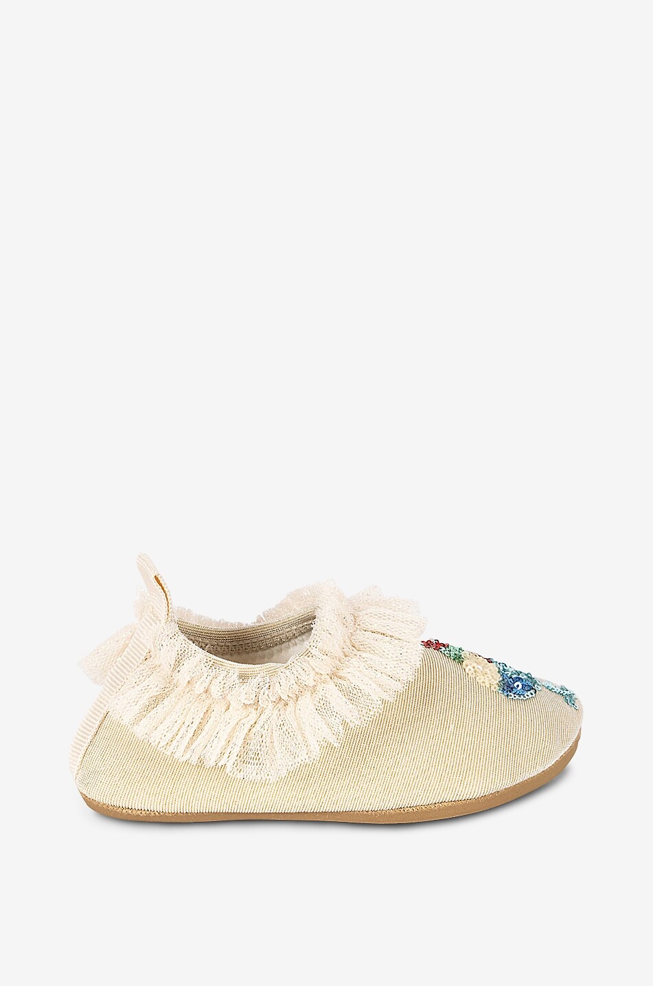 KONGES SLØJD Mädchen-Wasserschuhe aus Lurex mit Tüll und Pailletten Mädchen BEIGE 2