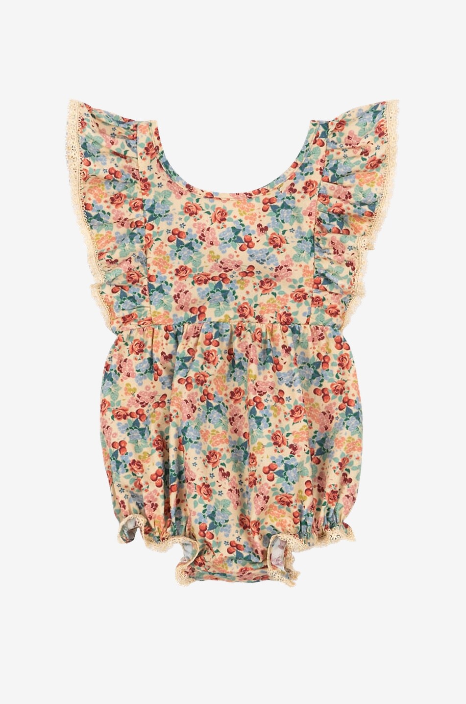 KONGES SLØJD Baby-Strampler aus Bio-Baumwolle mit Blumenmuster Verbena Baby BUNT 1