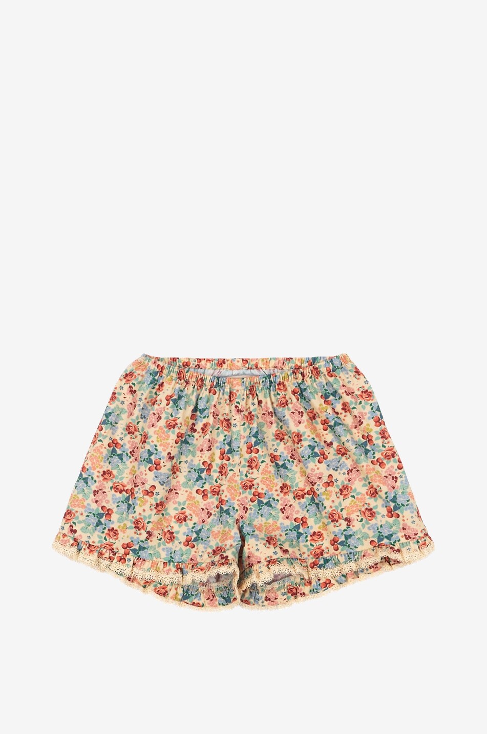 Short fleuri en coton bio fille Verbena