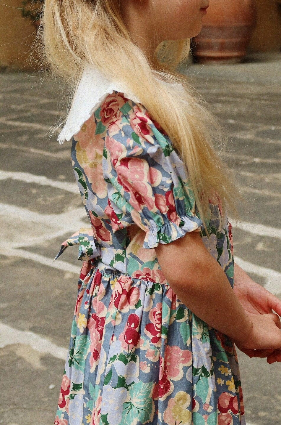 KONGES SLØJD Robe en coton bio à col orné fille Coeur Fille MULTICOLORE 3
