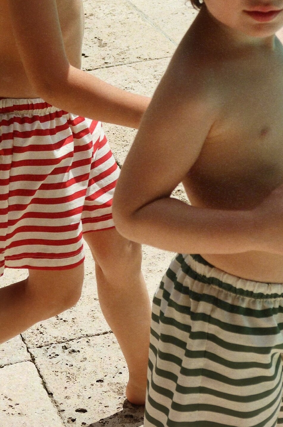 KONGES SLØJD Bob striped boy's hat Asnou Boy RED 3