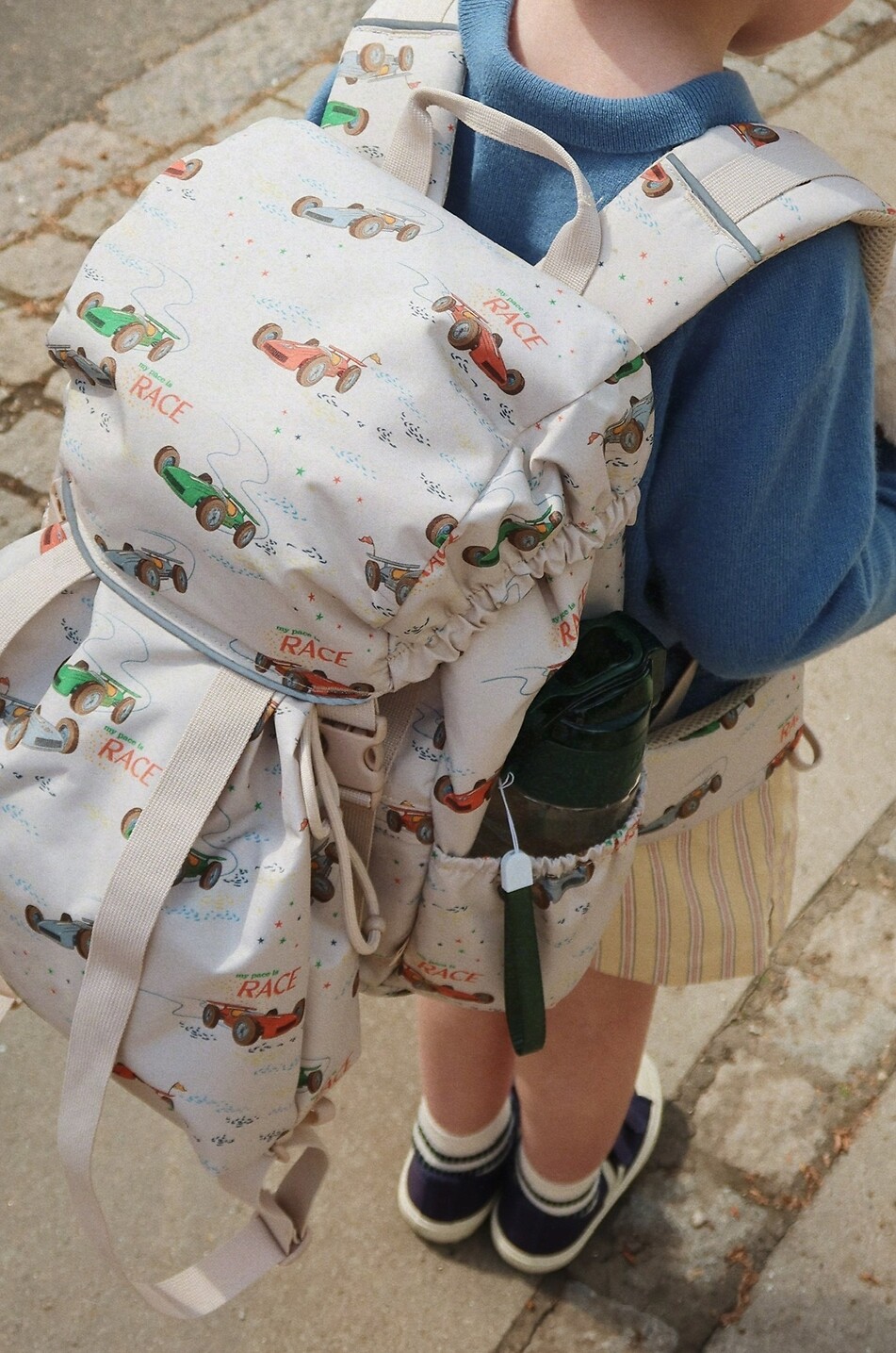KONGES SLØJD Casquette en coton bio rayée garçon Elliot Garçon BLEU 3