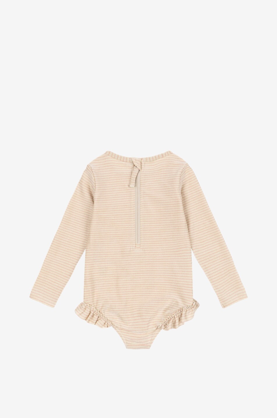 KONGES SLØJD Gestreifter Badeanzug aus Lycra mit Pailletten für Mädchen Jade Mädchen HELLROSA 2