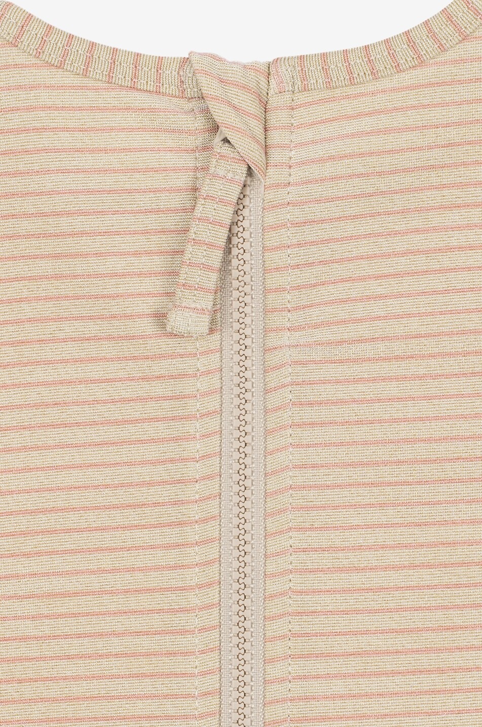 KONGES SLØJD Gestreifter Badeanzug aus Lycra mit Pailletten für Mädchen Jade Mädchen HELLROSA 5