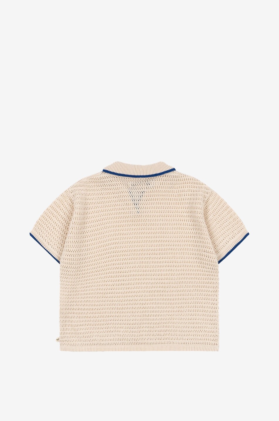 KONGES SLØJD Ivy boy's polo in organic cotton knit Boy Light beige 2