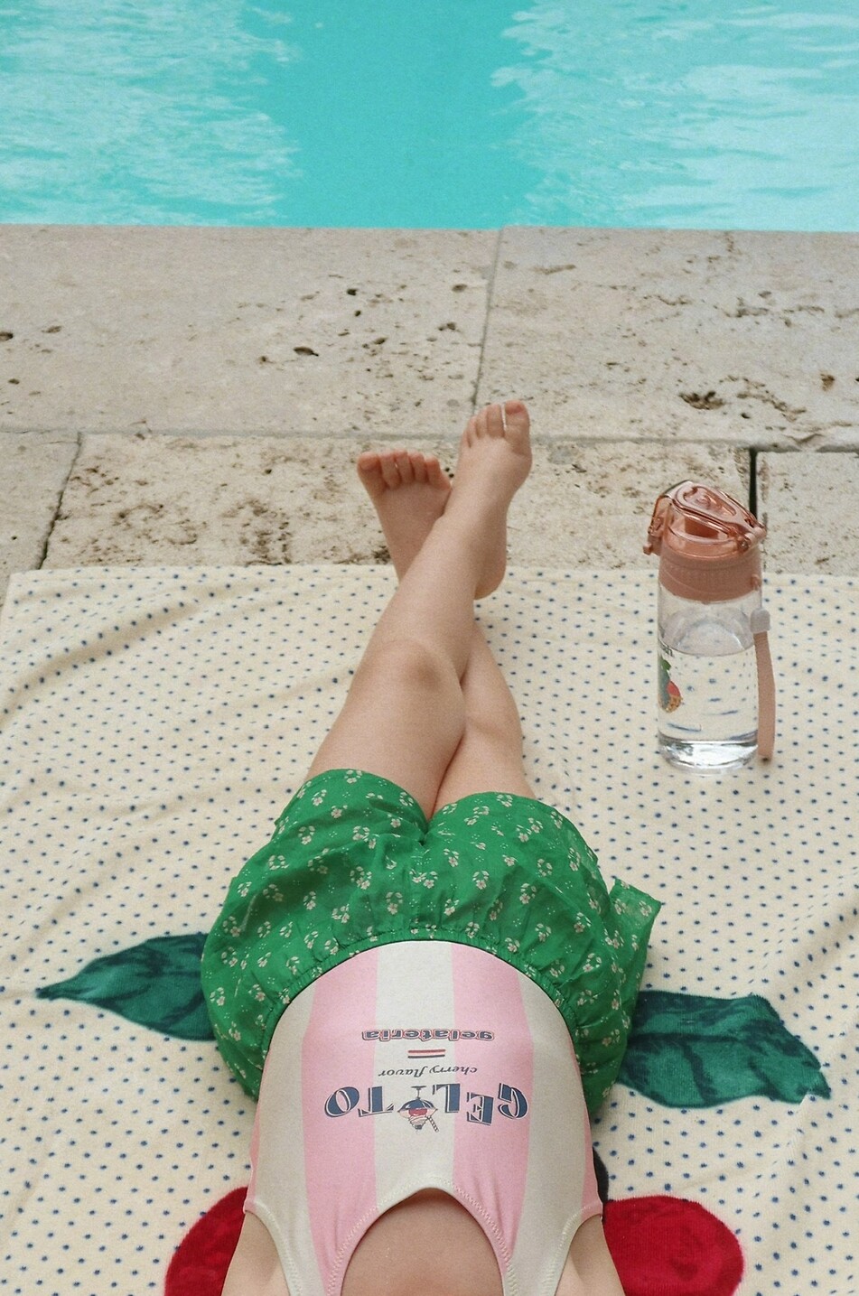 KONGES SLØJD Maillot de bain fille rayé Pomia Fille ROSE CLAIR 6