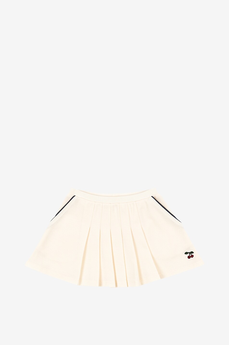Florita embroidered godet jersey mini skirt for girls