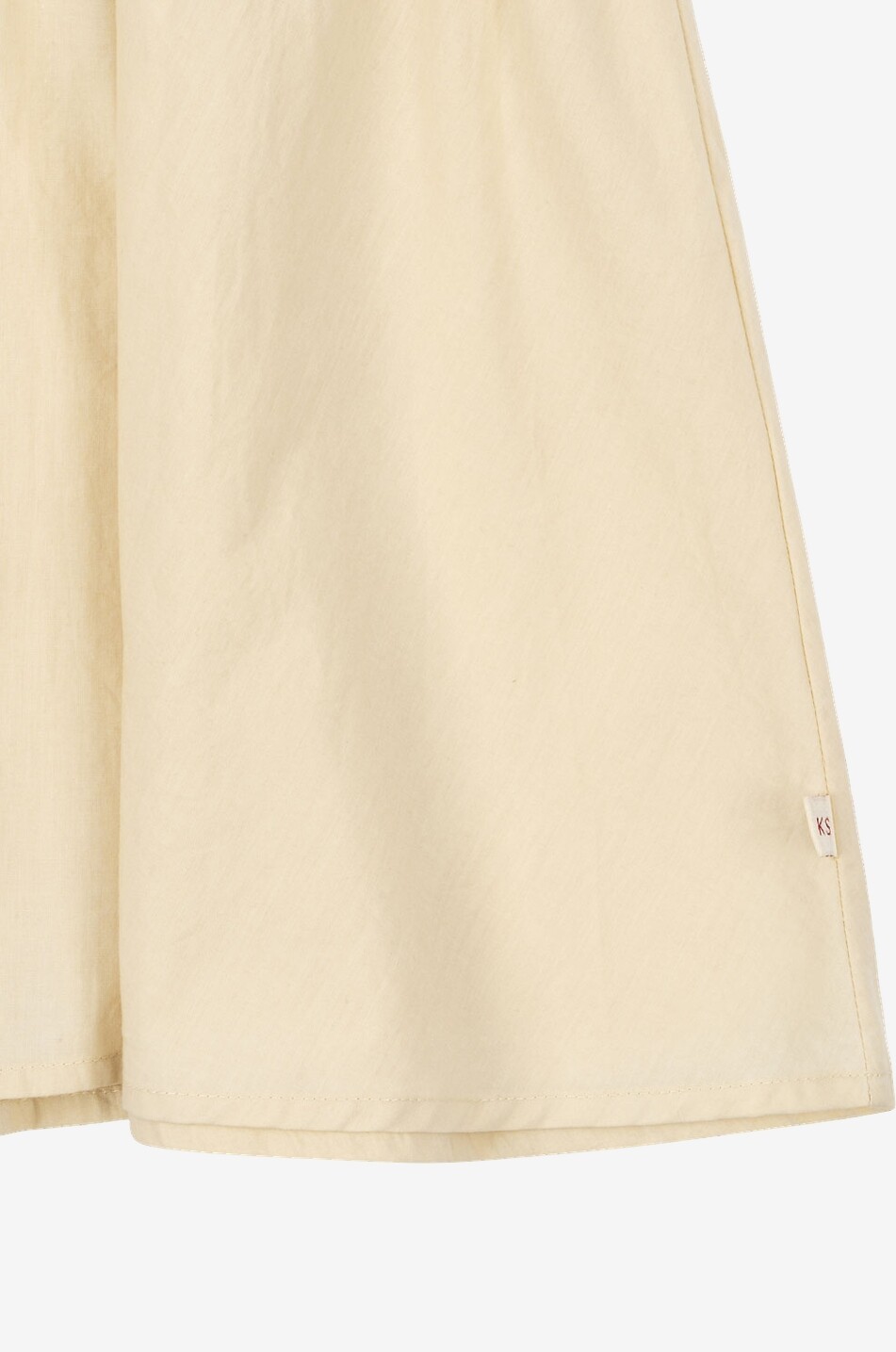 KONGES SLØJD Robe courte brodée en coton bio fille Hearly Fille JAUNE CLAIR 5