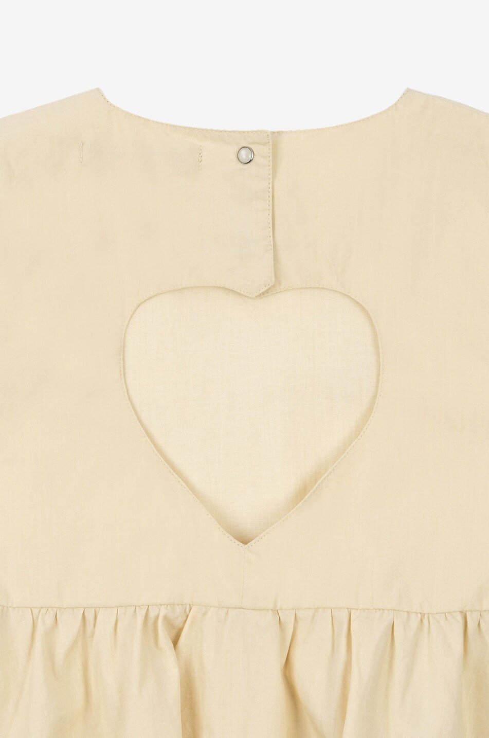 KONGES SLØJD Robe courte brodée en coton bio fille Hearly Fille JAUNE CLAIR 6