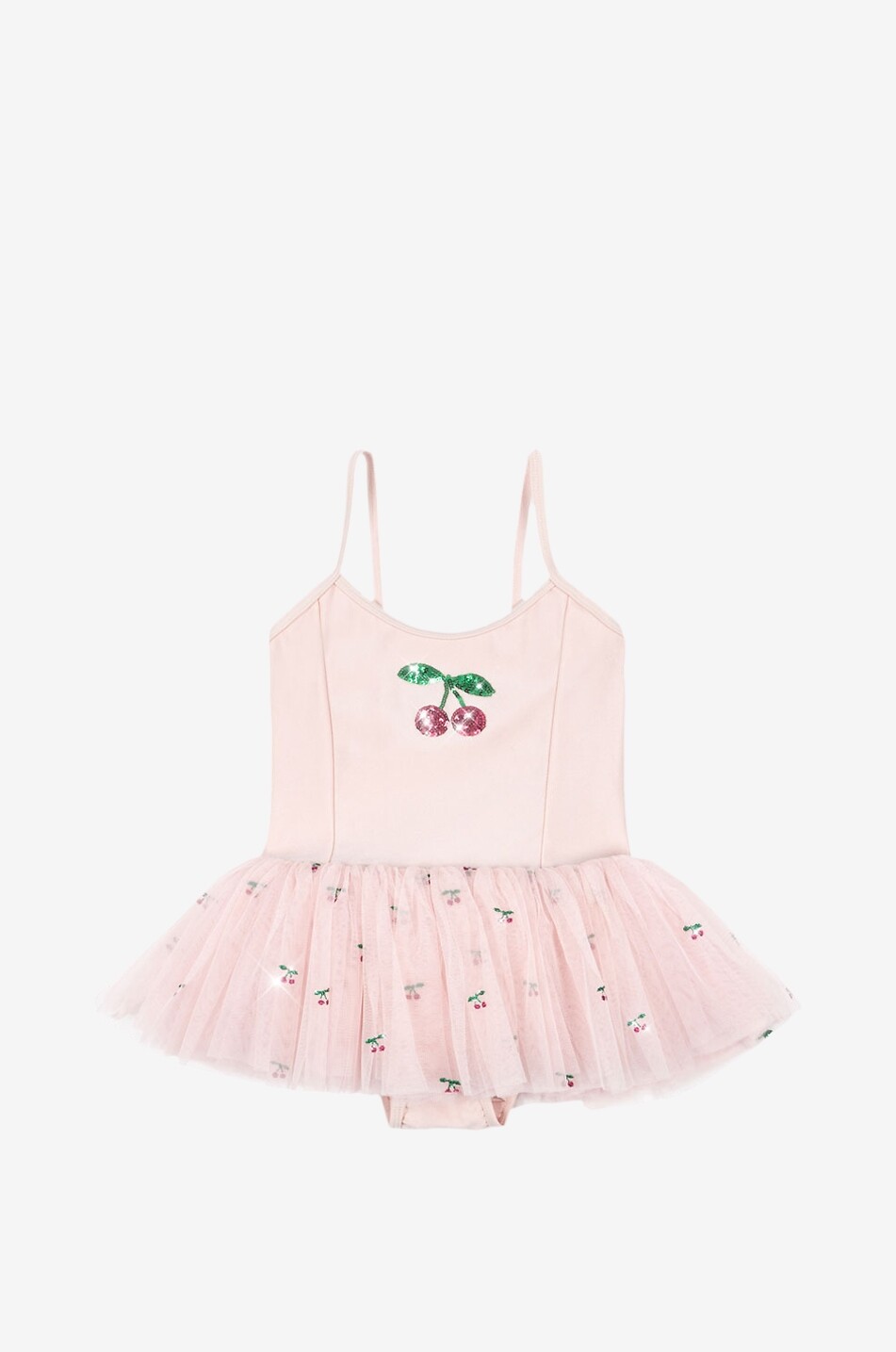 KONGES SLØJD Marina embellished sequin and tulle girl's short dress Girl LIGHT PINK 1