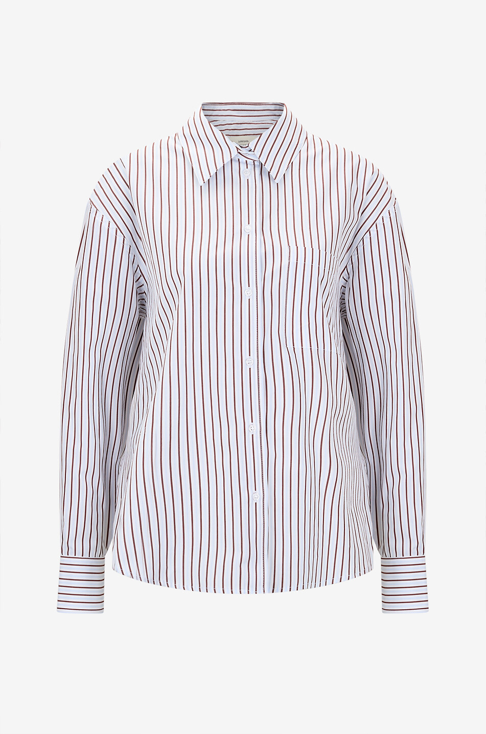 Maud oversized striped cotton poplin shirt
