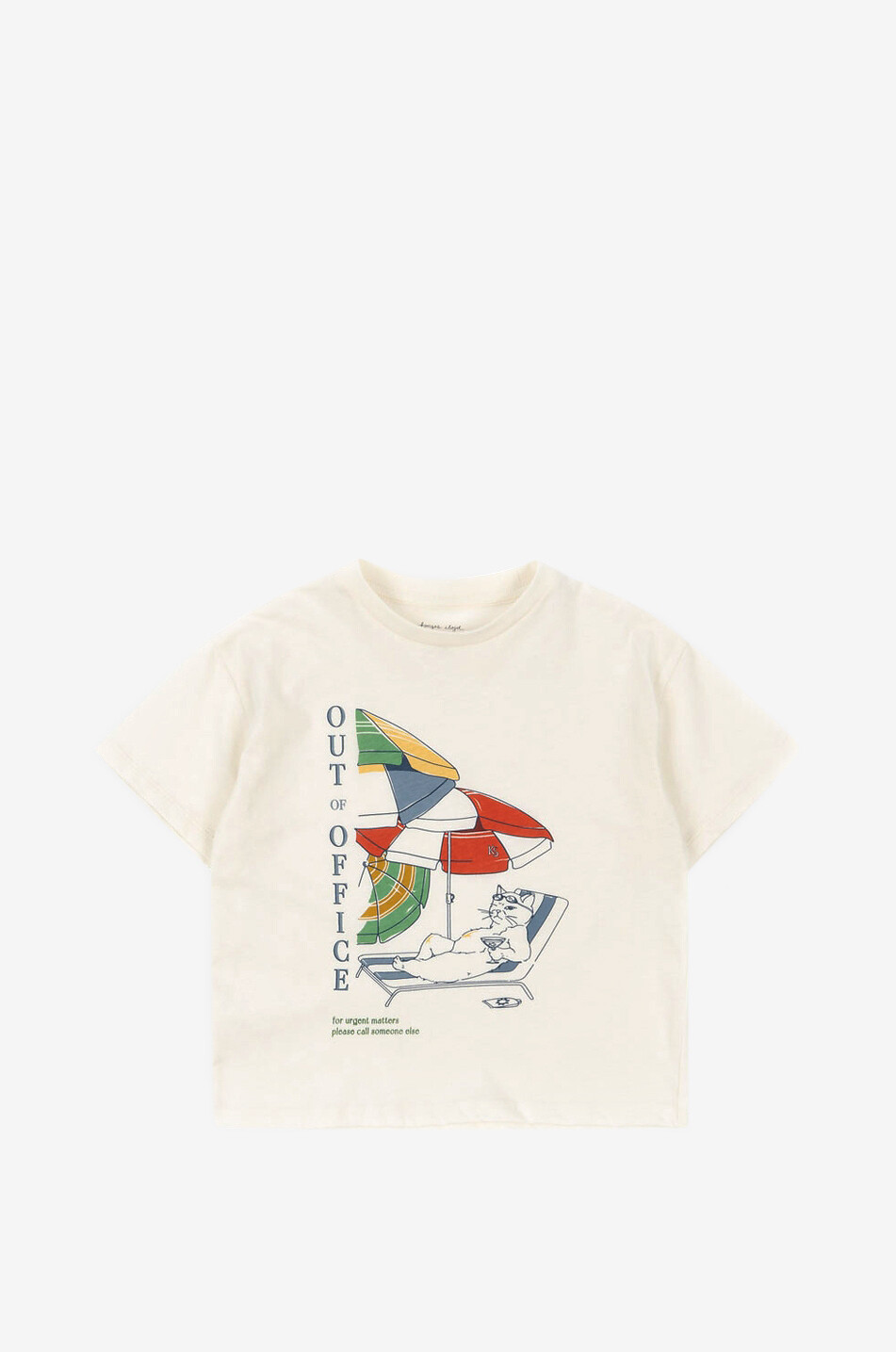 KONGES SLØJD T-shirt garçon en jersey de coton bio imprimé Garçon BLANC 1