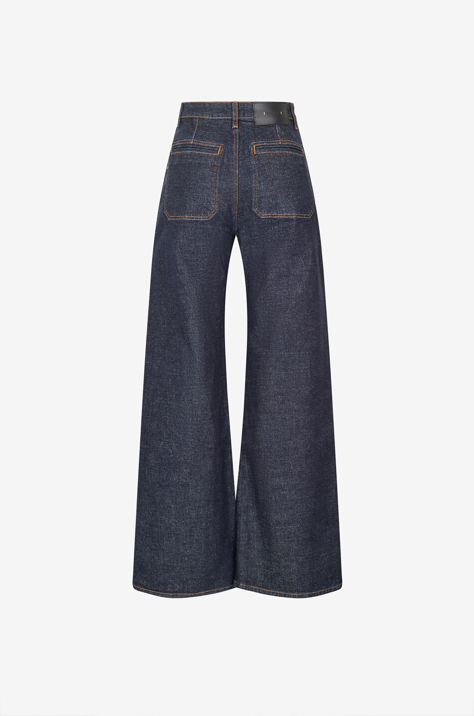 KHAITE Delmonico cotton denim wide-leg jeans Women DARK BLUE 2
