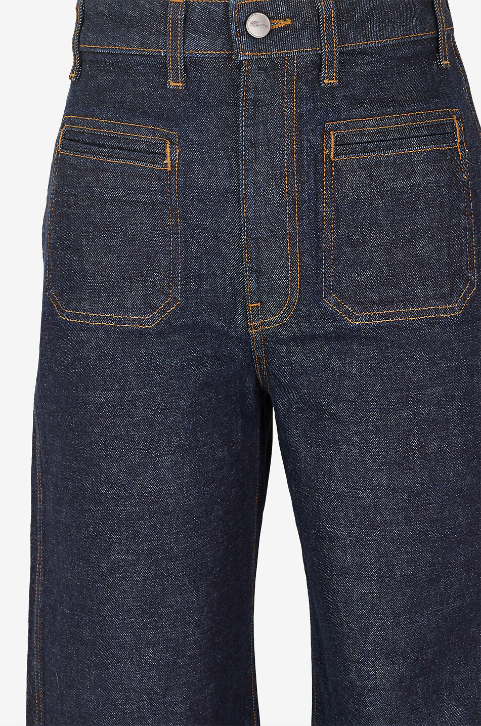 KHAITE Delmonico cotton denim wide-leg jeans Women DARK BLUE 3