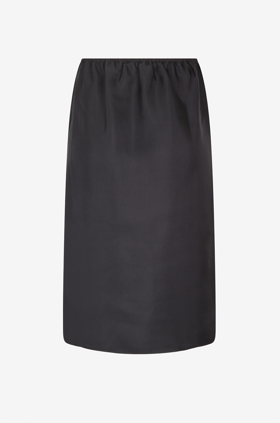 LOULOU DE SAISON Jupe courte en sergé de soie Vasali Femme NOIR 2