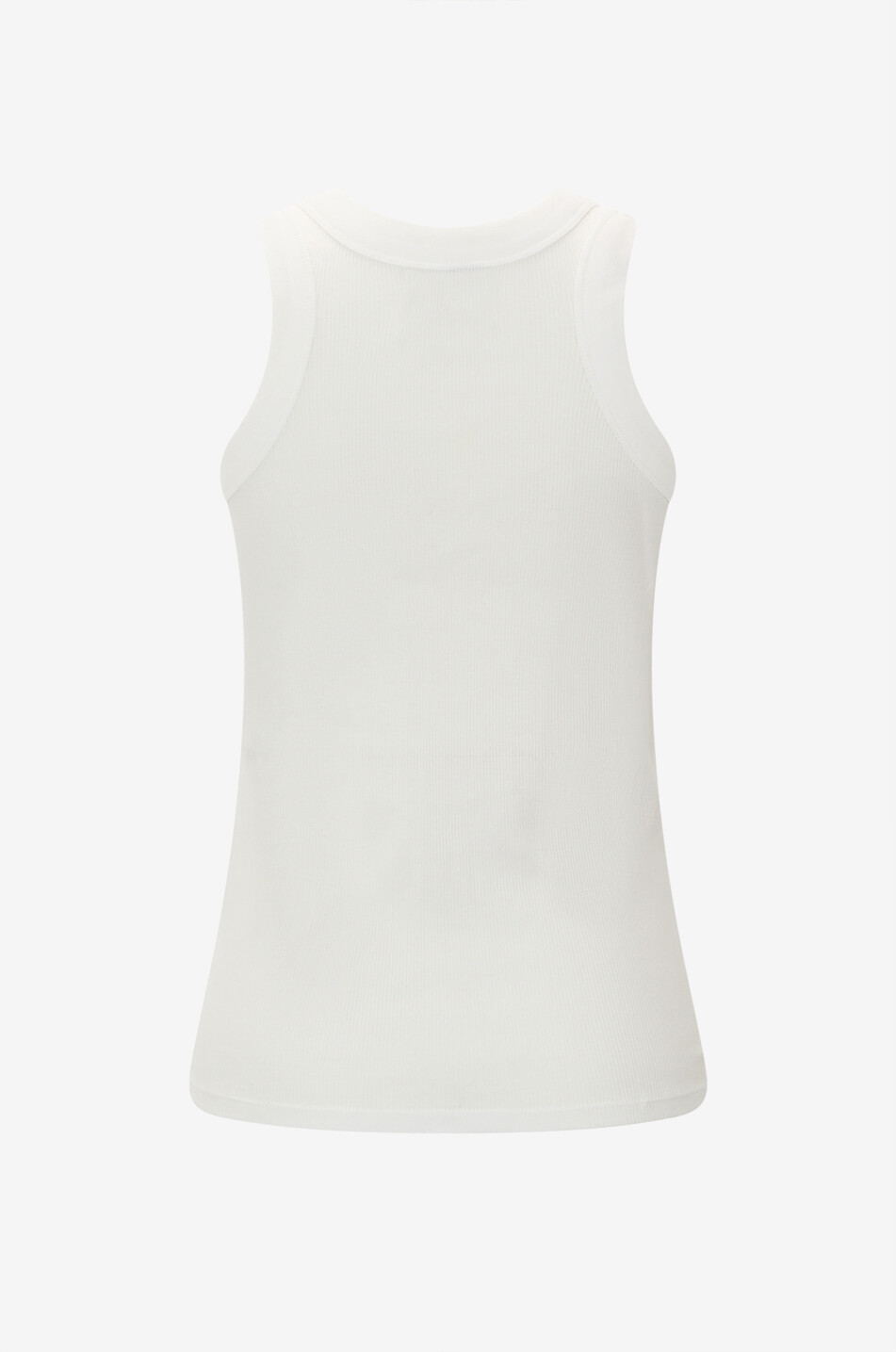 LOULOU DE SAISON Top sans manches en coton côtelé Limba Femme BLANC 2