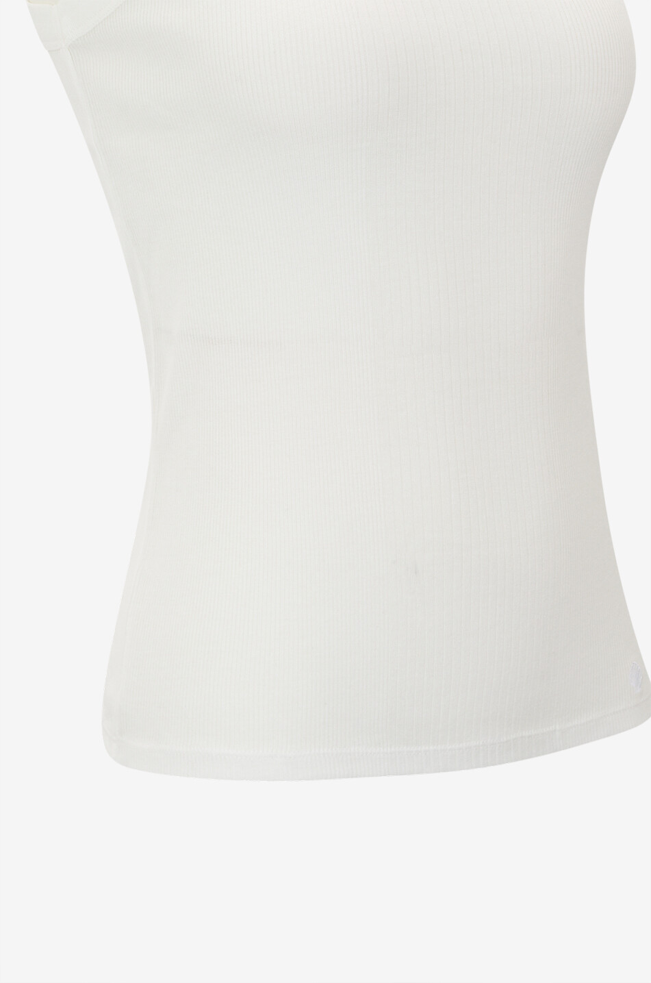 LOULOU DE SAISON Top sans manches en coton côtelé Limba Femme BLANC 3