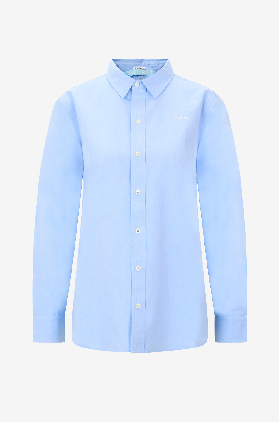 MOTHER Langarm-Hemd aus Baumwolle The Bestie Damen HELLBLAU 1