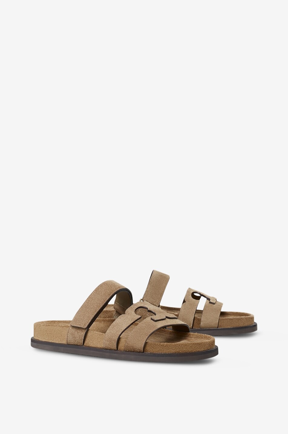TORY BURCH Ines flat suede sandals Women [akeneo-beigefonce] 2