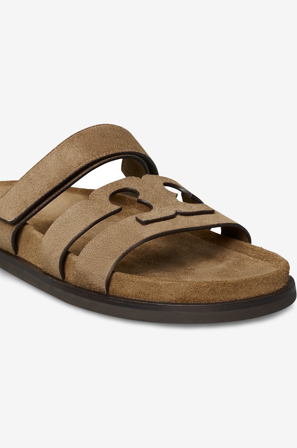 TORY BURCH Ines flat suede sandals Women [akeneo-beigefonce] 4