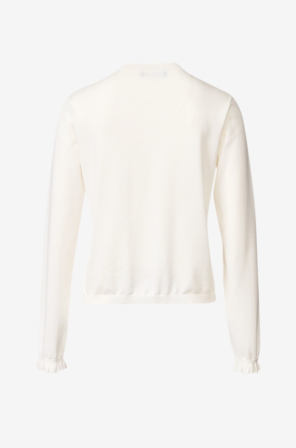 FABIANA FILIPPI Cardigan à col rond en soie et coton Femme BLANC 2
