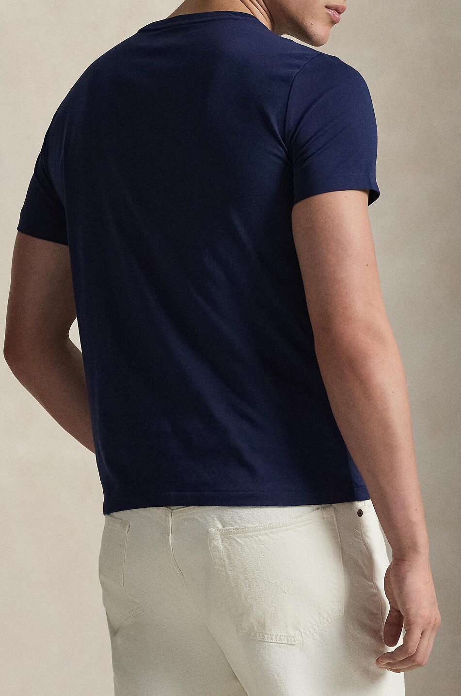 POLO RALPH LAUREN Custom Slim Fit Pony short-sleeved jersey crewneck T-shirt Men DARK BLUE 3