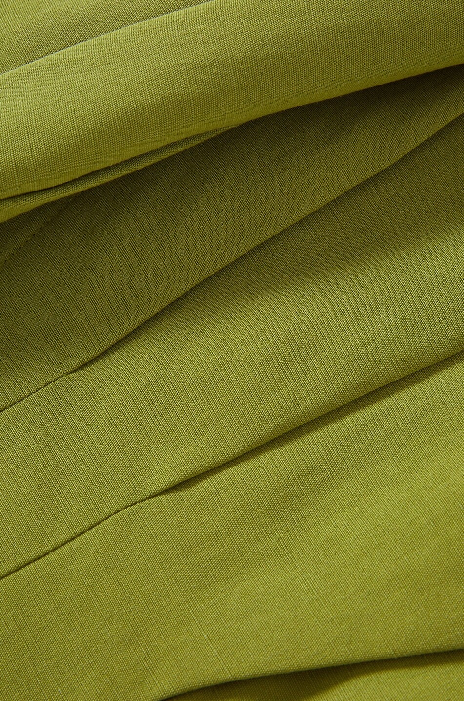 VERONICA BEARD Short à plis pressés en lin et viscose Gables Femme VERT 5