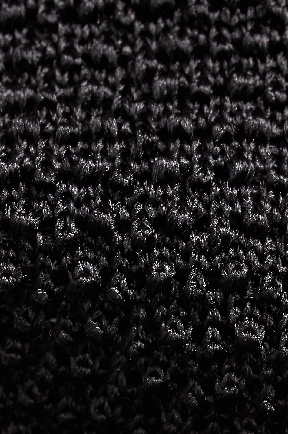 POLO RALPH LAUREN Silk knit tie Men BLACK 5