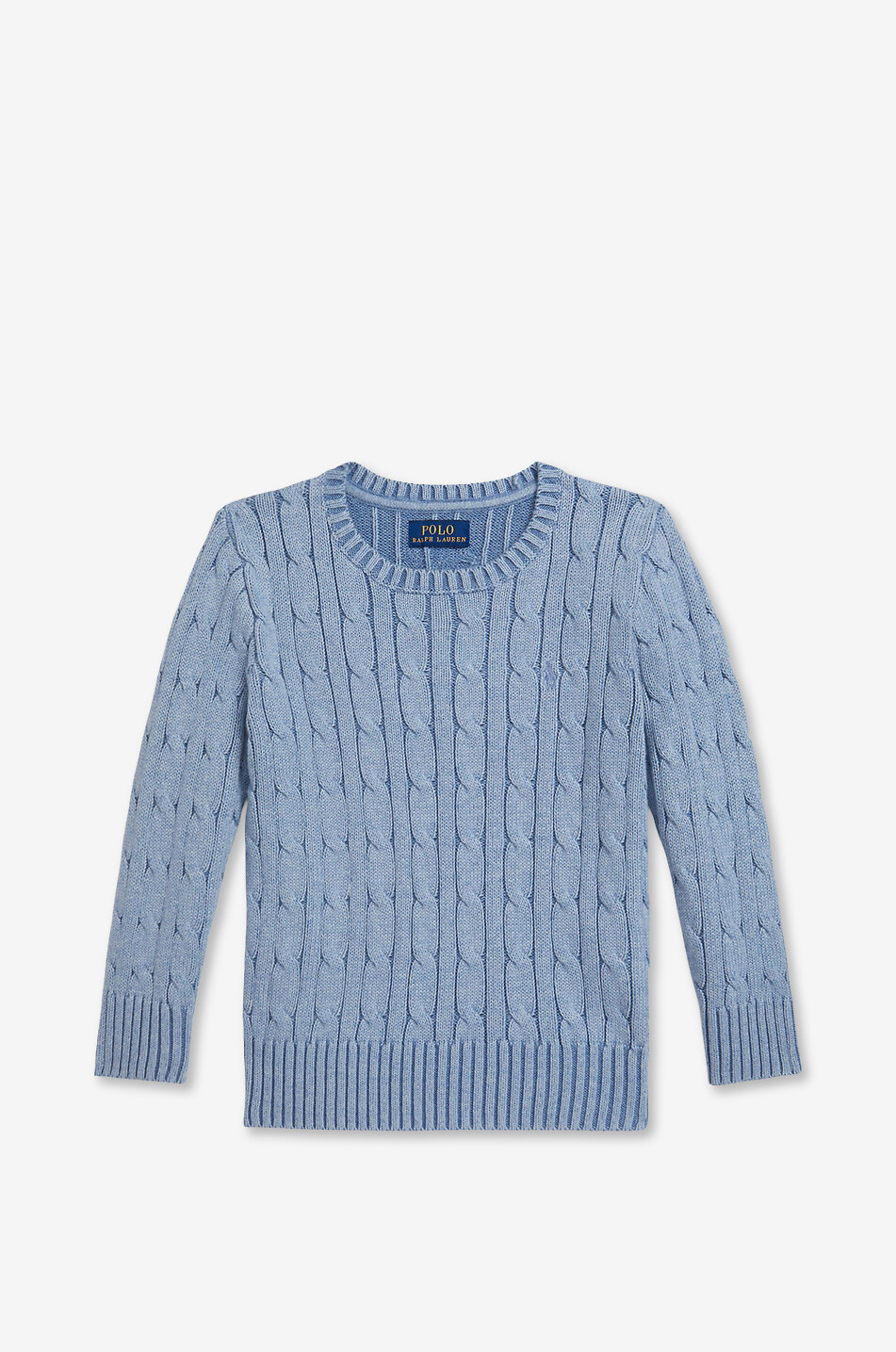 Cable-knit cotton boy's jumper