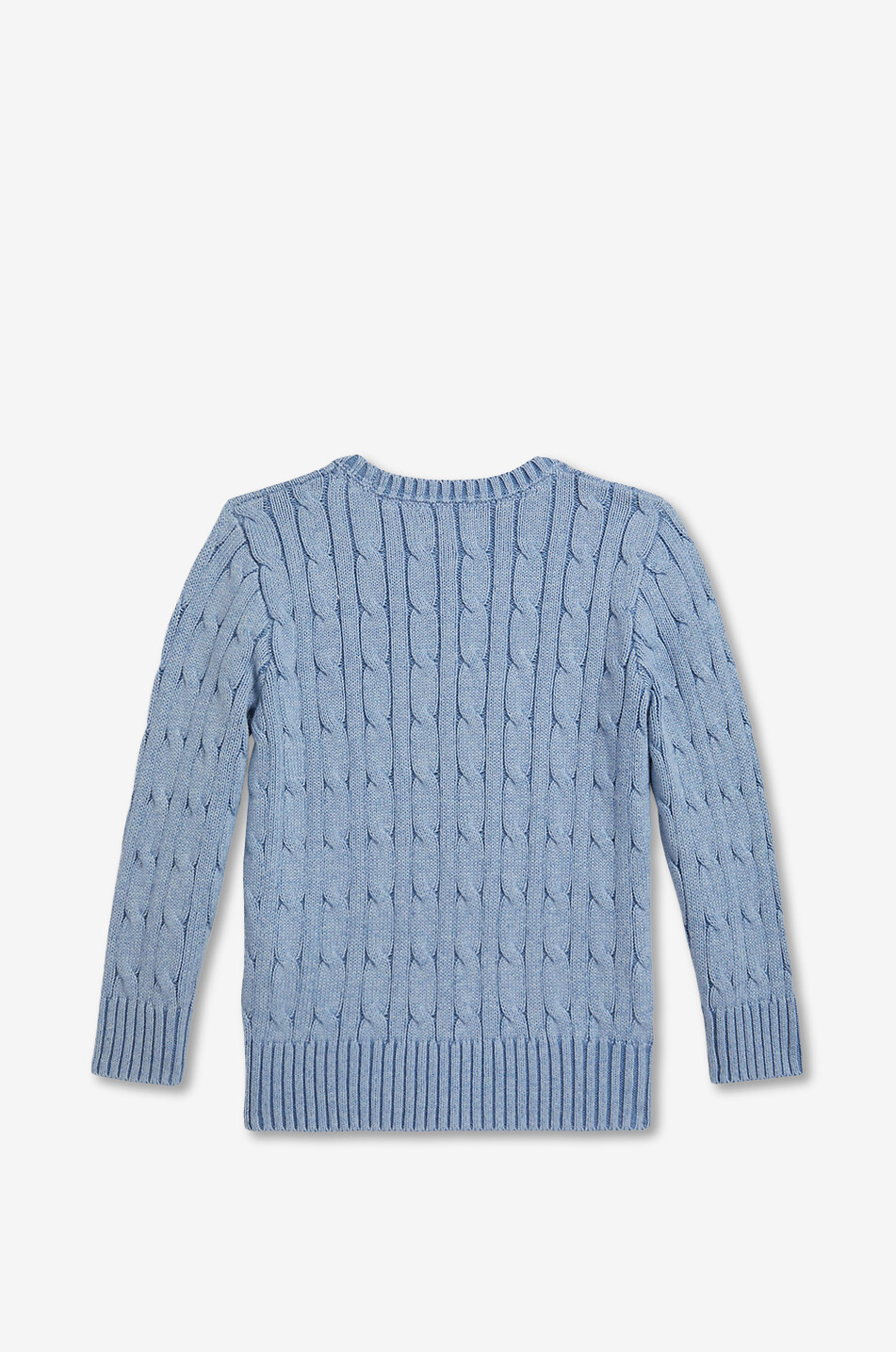 POLO RALPH LAUREN Cable-knit cotton boy's jumper Boy BLUE 2