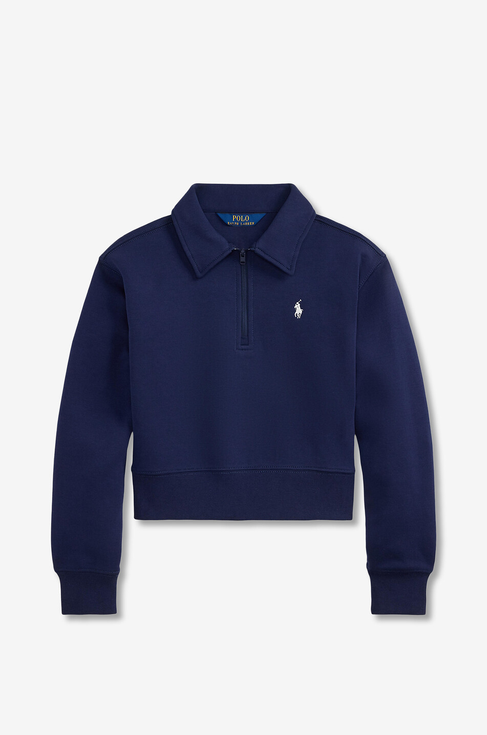 POLO RALPH LAUREN Girl's cotton blend polo neck sweatshirt Girl DARK BLUE 1