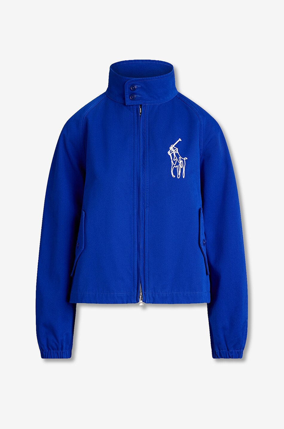 POLO RALPH LAUREN Big Pony fitted lightweight jacket in cotton twill Women BLUE 1