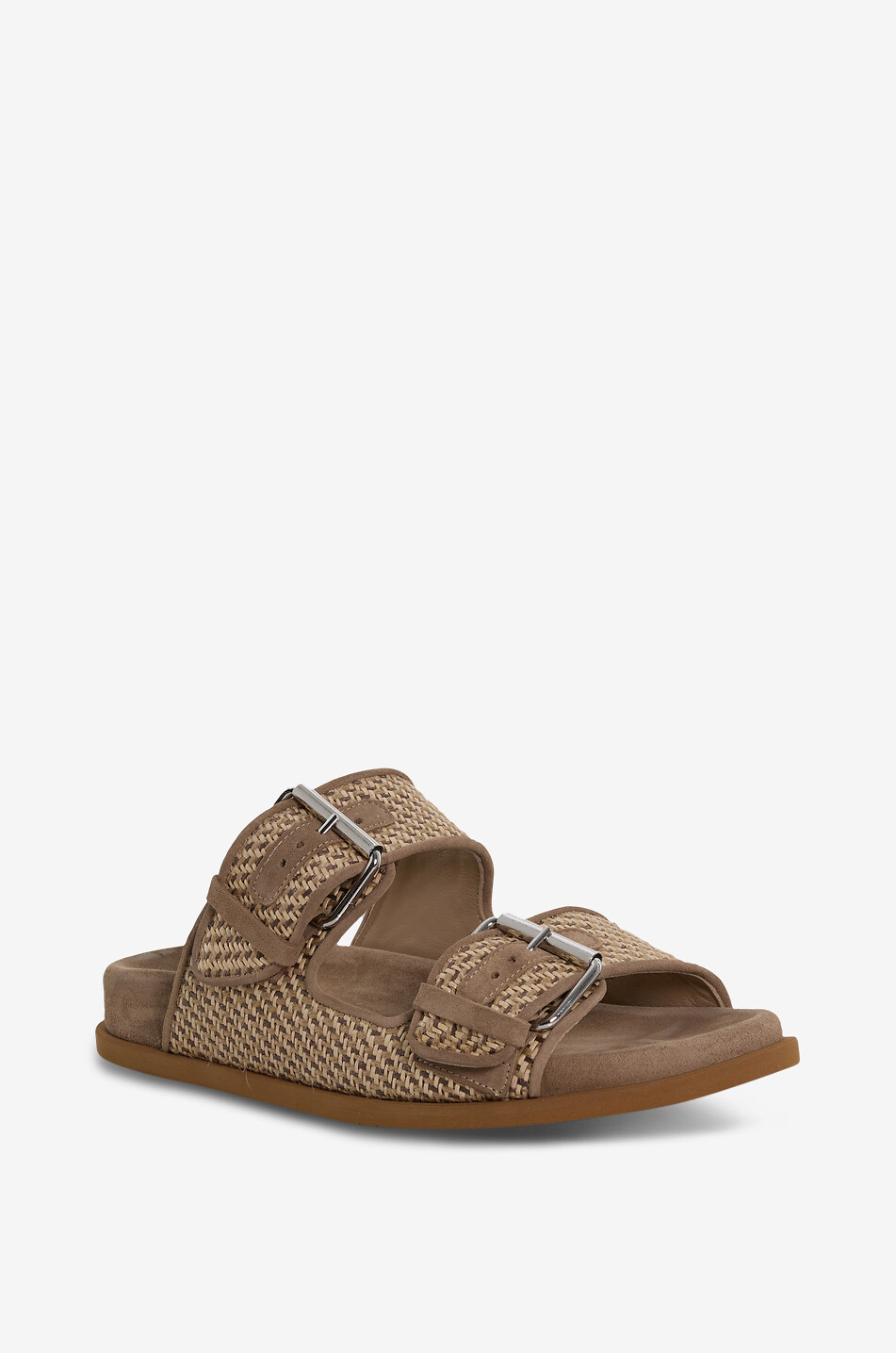 BONGENIE Totem Raphia raffia flat sandals Women BEIGE 1