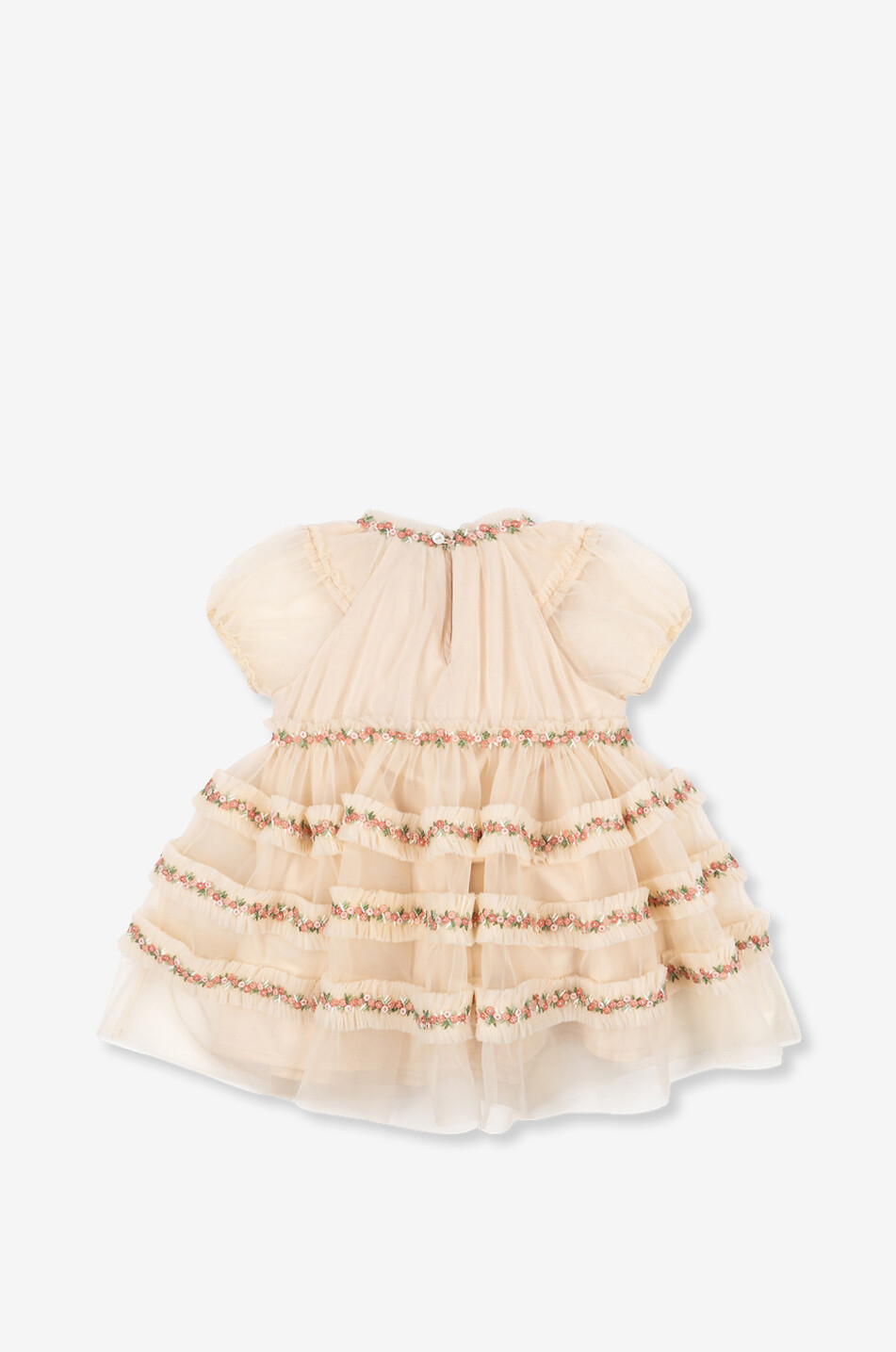KONGES SLØJD Joelle girl's short embroidered tulle dress Girl LIGHT PINK 2