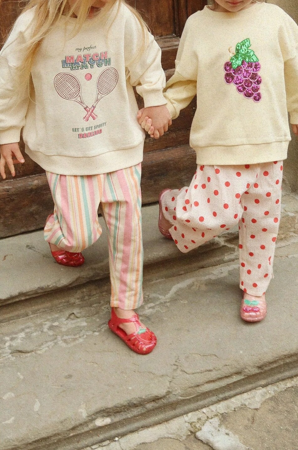 KONGES SLØJD Sweat-shirt fille en coton bio brodé Loupy Lou Fille BLANC CASSE 4