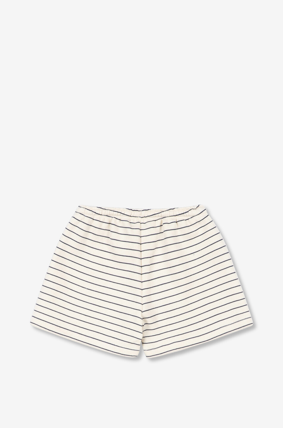KONGES SLØJD Short en coton bio rayé garçon en molleton Lou Garçon BLANC CASSE 2