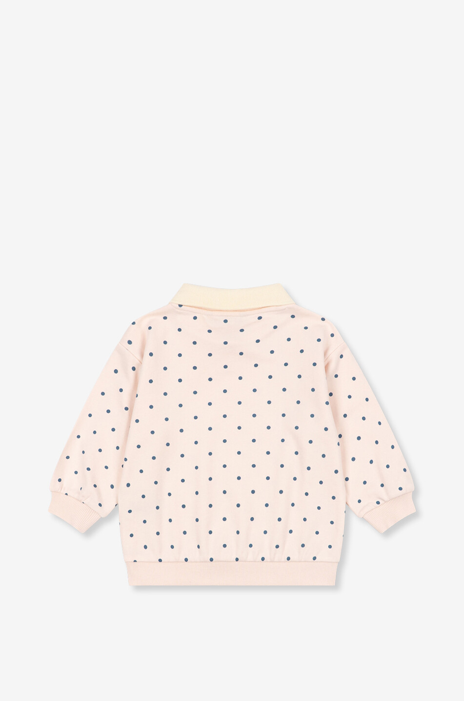 KONGES SLØJD Spotty girl's polka dot cotton polo with sequins Girl LIGHT PINK 2