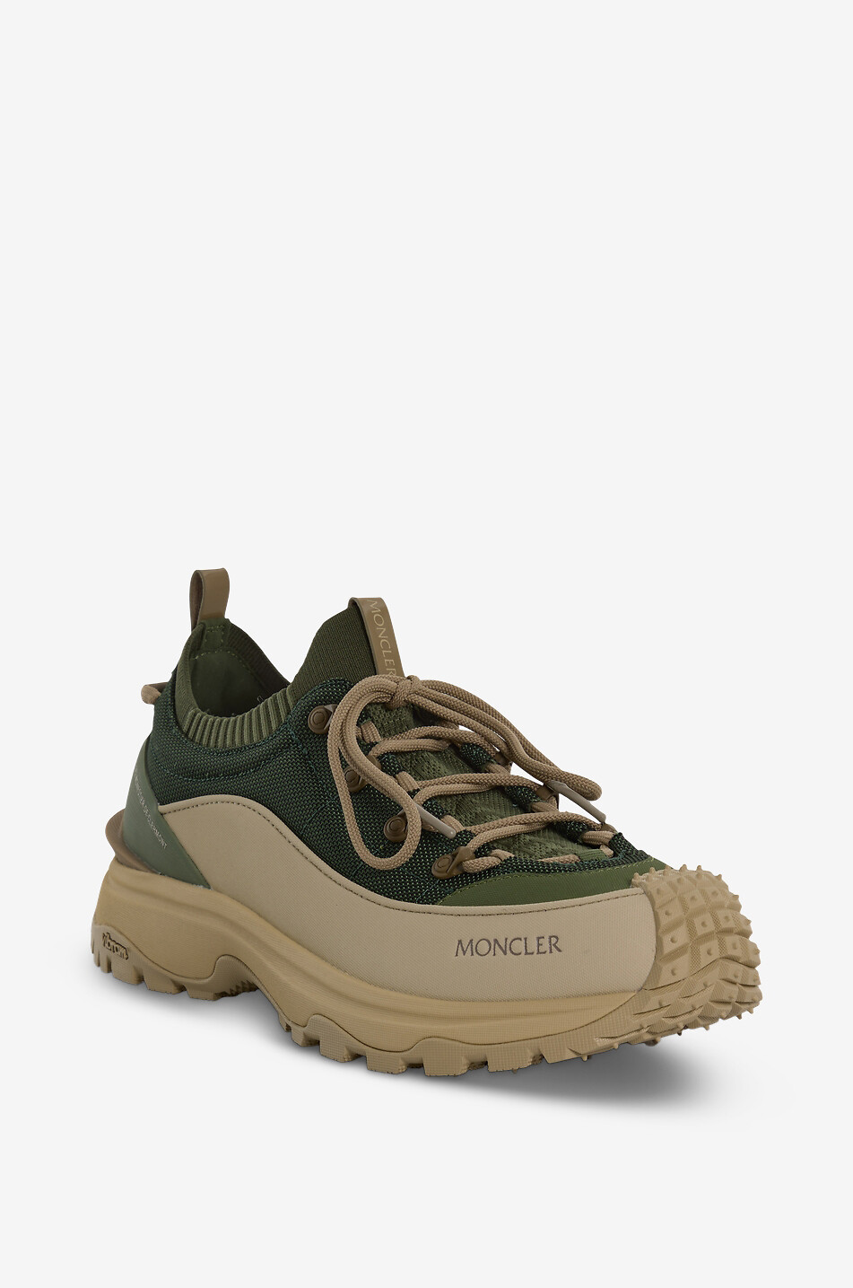 MONCLER Baskets basses en toile Trailgrip Lite3 Homme VERT 1