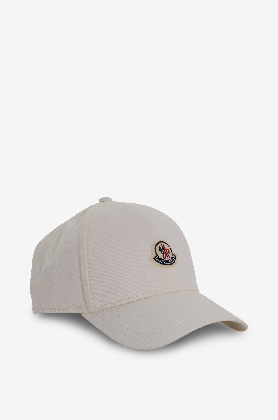 MONCLER Cap in cotton twill with embroidered logo Men WHITE 2