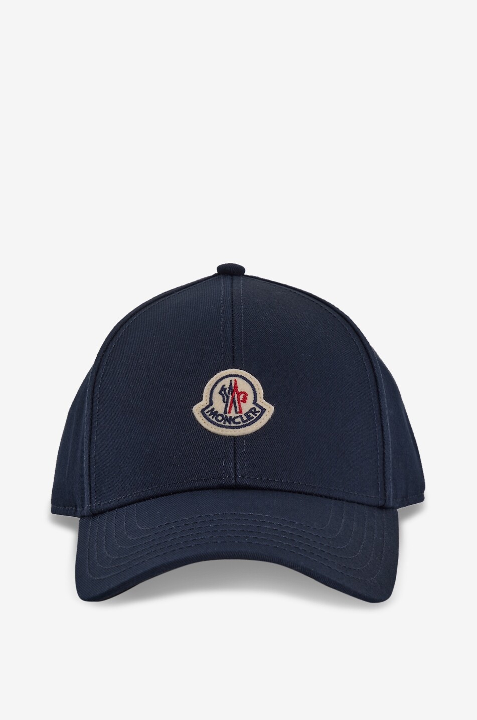 MONCLER Cap in cotton twill with embroidered logo Men DARK BLUE 1