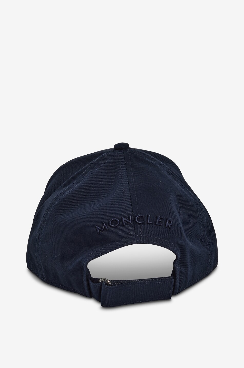 MONCLER Cap in cotton twill with embroidered logo Men DARK BLUE 3